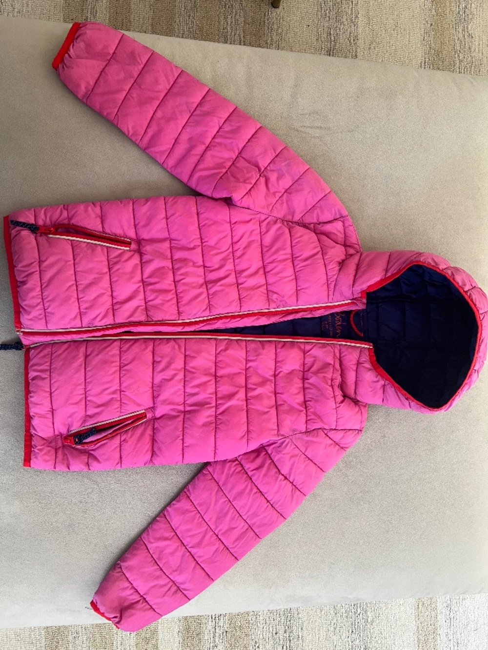 Boden Pink Packable Jacket Size 8-9Y